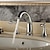 cheap Multi Holes-Brass Bathroom Sink Faucet,Widespread Chrome Widespread Two Handles Three HolesBath Taps with Hot and Cold Switch