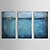 olcso Népszerű művészek olajfestményei-Kézzel festett Absztrakt Három elem Vászon Hang festett olajfestmény For lakberendezési