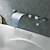 abordables Grifería para bañera-Grifo de bañera - Moderno Cromo Bañera romana Válvula Cerámica / Latón / Tres manijas cinco hoyos