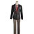 preiswerte Anime-Kostüme-Inspired by Free! Rei Ryugazaki Anime Cosplay Costumes Japanese Cosplay Suits School Uniforms Solid Colored Long Sleeve Coat Shirt Pants For Men&#039;s / Tie / Tie