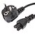 cheap AC Adapter &amp; Power Cables-Power Cable Standard EU Power Extension Cable Black(1.2M)