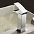 abordables Robinetteries de lavabo-Robinet lavabo - Jet pluie Chrome Set de centre 1 trou / Mitigeur un trouBath Taps