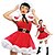 ieftine Costume Moș Crăciun-Costume Cosplay Santa Clothe Pentru femei Crăciun An Nou Festival / Sărbătoare Catifea Ținutele