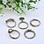 cheap Rings-Women&#039;s Statement Ring Rings Set Onyx Crystal 5pcs 1 2 Synthetic Gemstones Alloy Ladies Unusual Luxury Party Daily Jewelry Peace