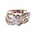 cheap Christmas Jewelry-S&amp;V Women&#039;s 18K Rose Gold Plating Zircon Ring BBR-00285_1
