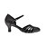 cheap Ballroom Shoes &amp; Modern Dance Shoes-Women&#039;s Modern Shoes / Ballroom Shoes Faux Leather Heel Flared Heel Non Customizable Dance Shoes Black