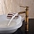 olcso Klasszikus-vintage fürdőszobai mosogató csaptelep, retro stílusú monoblokk mosdó mosdó edény csapok sárgaréz egy fogantyús fedélzetre szerelt, hagyományos hideg-meleg vizes tömlővel