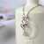 cheap Necklaces-Elegant S925 Sterling Silver Heart-to-Heart Style Zircon Pendant Necklace