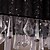 baratos Luzes da ilha-1-light 100 (39 &quot;) cristal pingente tecido de metal leve cristal outros modernos contemporâneos 110-120v / 220-240v