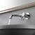 billige Armaturer til badeværelset-Håndvasken vandhane - FaucetSet / Vægmontering Krom Vægmonteret To Huller / Enkelt håndtere to HullerBath Taps