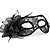 cheap Accessories-Semitransparent Black Lace Halloween Mask Halloween Props Cosplay Accessories