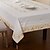 cheap Tablecloth-Poly / Cotton Blend Rectangular Table Cloth Floral Table Decorations