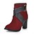 cheap Women&#039;s Boots-Chic Suede Chunky Heel Ankle Boots With Buckle Party / Evening Shoes (More Colors)