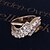 cheap Christmas Jewelry-S&amp;V Women&#039;s 18K Rose Gold Plating Zircon Ring BBR-00285_1