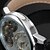 voordelige Mechanische Horloges-Heren Polshorloge mechanische horloges Automatisch opwindmechanisme Leer Zwart Hol Gegraveerd Analoog Luxe - Wit Zwart / Roestvrij staal
