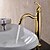 abordables Robinetteries de lavabo-Robinet lavabo - Standard Ti-PVD Vasque 1 trou / Mitigeur un trouBath Taps