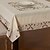 cheap Tablecloth-Linen / Cotton Blend Square Table Cloth Floral Eco-friendly Table Decorations 1 pcs