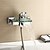 cheap Bathtub Faucets-Shower Faucet / Bathtub Faucet - Contemporary Chrome Tub And Shower Ceramic Valve Bath Shower Mixer Taps / Brass / Single Handle Two Holes