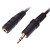 ieftine Cabluri audio-jsj® 1.8m 5.904ft 3.5mm masculin cablu audio de sex feminin - negru