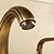 billige To huller-drys vask vandhaner antik messing udbredt to håndtag tre huller udbredt keramisk ventil drys vandhaner