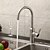 cheap Kitchen Faucets-1279 Sprinkle® Kitchen Faucets - Contemporary Brushed Centerset One Hole / Stainless Steel