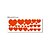 billige Stillebensvægklistermærker-Hearts Wall Sticker