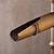 abordables Clásico-Grifo monomando para lavabo de baño vintage, estilo retro, monobloque, grifos para lavabo de lavabo, grifo monomando de latón montado en cubierta, tradicional con manguera de agua fría y caliente