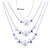 billige Collier-Women&#039;s Statement Necklace Layered Necklace Floating Ball Ladies Fashion Grandmother Sterling Silver Silver Alloy White Necklace Jewelry For Party Daily / Long Necklace