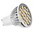 abordables Ampoules électriques-GU10 Spot LED MR16 21 diodes électroluminescentes SMD 5050 Blanc Chaud 3500lm 3500KK AC 110-130 AC 100-240V