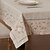 cheap Tablecloth-Linen / Cotton Blend Square Table Cloth Floral Eco-friendly Table Decorations