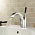 cheap Bathroom Sink Faucets-Contemporary Centerset Ceramic Valve One Hole Single Handle One Hole Chrome, Bathroom Sink Faucet