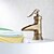 billige Baderomskraner-Tradisjonell Antique Brass Finish bathroom sink tappekran