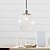 cheap Island Lights-1-Light 25 cm (9.8 inch) Mini Style Pendant Light Metal Glass Chrome Traditional / Classic 110-120V / 220-240V