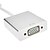 billige Mac-tilbehør-D &amp; S HDMI til VGA kabel til MacBook / TV / DVD / PC / Set Top Box / projektor (15cm, CE FCC RoHS)