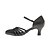 cheap Ballroom Shoes &amp; Modern Dance Shoes-Women&#039;s Modern Shoes / Ballroom Shoes Faux Leather Heel Flared Heel Non Customizable Dance Shoes Black