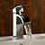 abordables Robinetteries de lavabo-Robinet lavabo - Jet pluie Chrome Set de centre 1 trou / Mitigeur un trouBath Taps