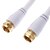 cheap Cable Organizers-JSJ® 5M 16.4FT UK Type Male to Male Coaxial Cable White for CCTV