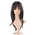 abordables Pelucas sintéticas de moda-Pelucas sintéticas Recto Kardashian Corte Recto Peluca Negro Pelo sintético 20 pulgada Mujer Negro