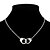 cheap Men&#039;s Necklaces-Men&#039;s Pendant Necklace Double Handcuff Partners in Crime Punk European Alloy Necklace Jewelry For Daily