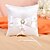 cheap Ring Pillows-Rhinestone / Bowknot / Faux Pearl Satin Ring Pillow Garden Theme Spring / Summer / Fall