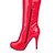 cheap Women&#039;s Boots-Women&#039;s Spring Fall Winter Fashion Boots Patent Leather Casual Dress Stiletto Heel White Black Red