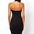 cheap Women&#039;s Dresses-Bodycon Dress - Solid, Lace Deep V