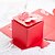 olcso Köszönetajándék-tartók-Kocka alakú/köb Kártyapapír Gyöngy-papír Favor Holder A Ajándék dobozok
