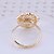 billiga Moderingar-Lureme Alloy Pearl Gold justerbar ring