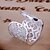 ieftine Inele-Band Ring Argintiu Auriu Plastic Ștras Inimă Iubire femei Lux Design Unic 1 buc O Mărime / Pentru femei / Inel de declarație / Deschideți inelul manșetei