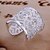 voordelige Ringen-Bandring Zilver Goud Sterling zilver Strass Hart Liefde Dames Luxe Uniek ontwerp 1 stuk Een maat / Statement Ring / Open manchetring