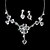 cheap Jewelry Sets-Women&#039;s Rhinestone Wedding Party Special Occasion Anniversary Birthday Engagement Gift Alloy
