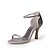 cheap Women&#039;s Shoes-Women&#039;s Glitter Summer Stiletto Heel Buckle Silver / Wedding