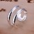 cheap Rings-Women&#039;s Band Ring Silver Plated Alloy Open Adjustable Party Costume Jewelry