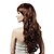 cheap Synthetic Lace Wigs-Synthetic Wig Wavy Classic Classic Wavy Wig Synthetic Hair 20 inch Women&#039;s Brown
